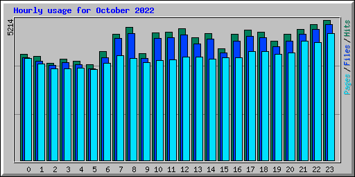 Hourly usage for October 2022